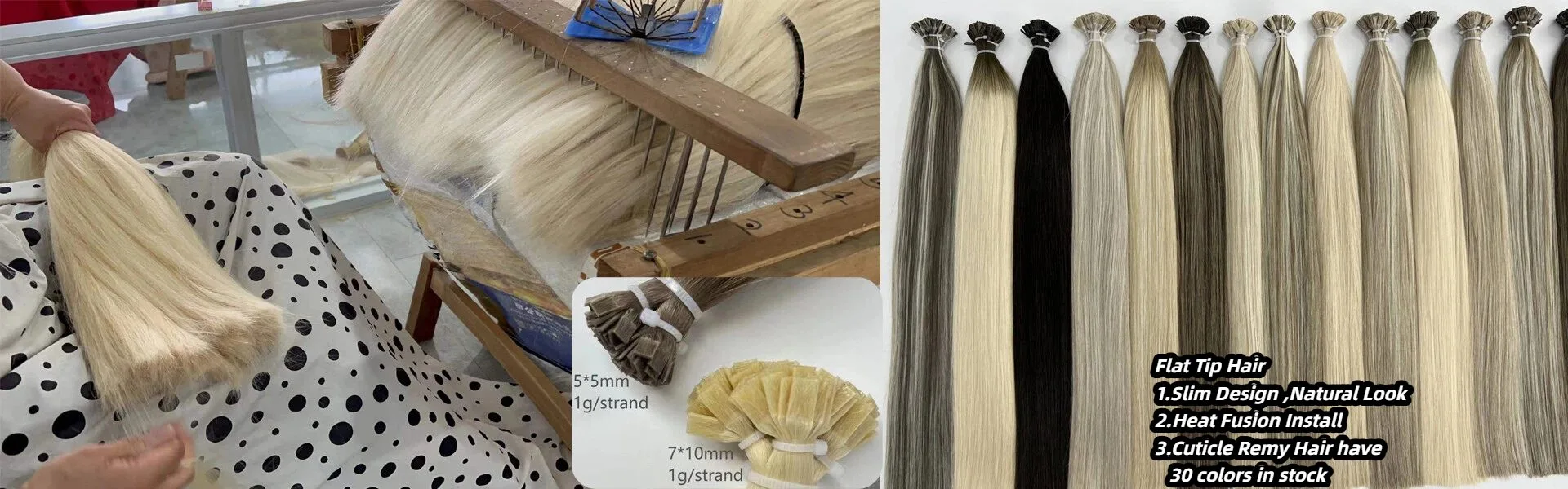 Flat Tip Hair Extensions