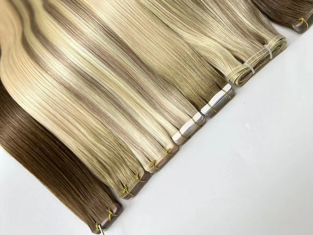 Premium Tape Hair Extensions-ordre gennemført og sendt til britisk kunde