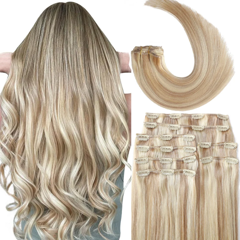 Clip in Extensions Remy Human Hair